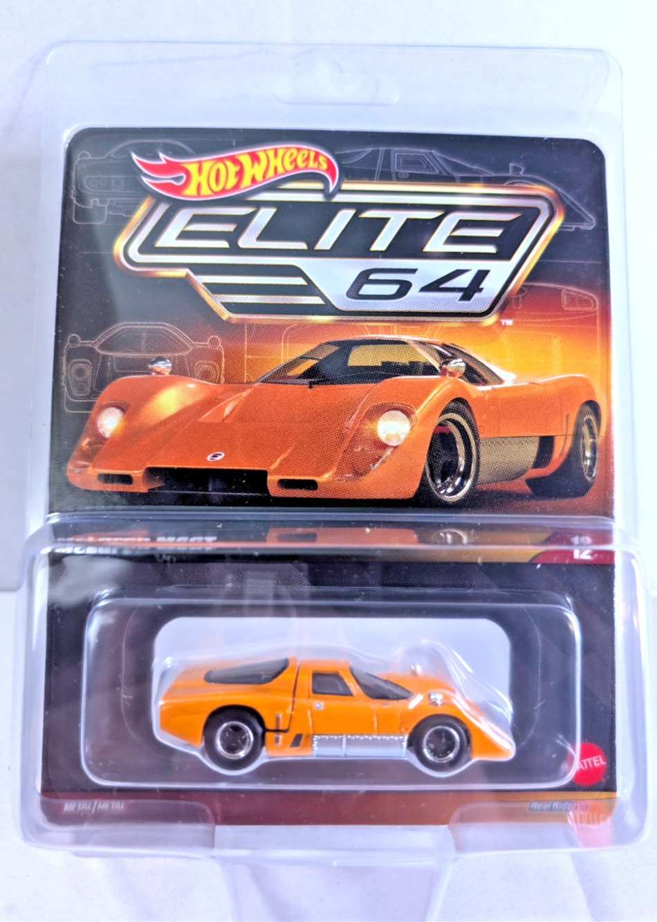 HOT WHEELS McLaren M6GT Orange Elite 64 HWG05 2025 Real Riders Metal NEW!